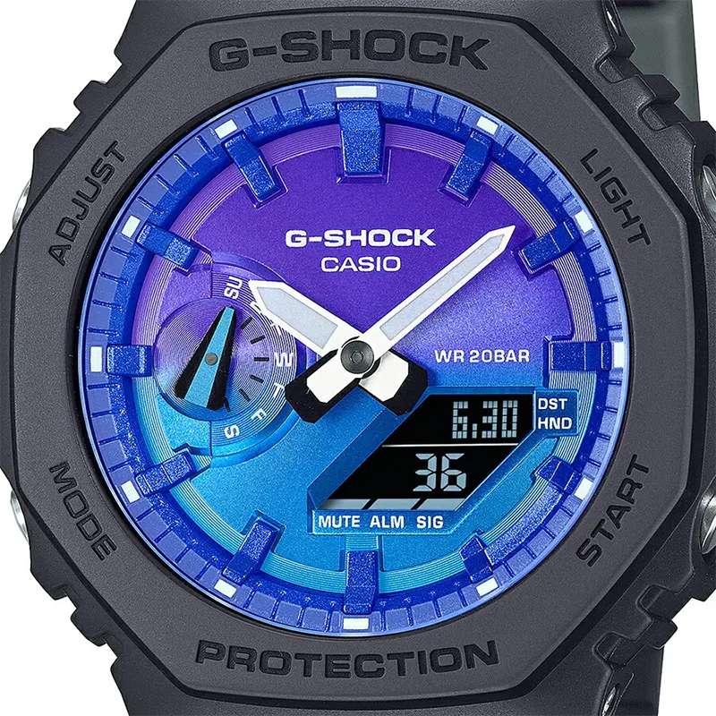 Casio G-Shock Sports Triple G Resist Blue Men’s Watch- GA-2100FL-1A